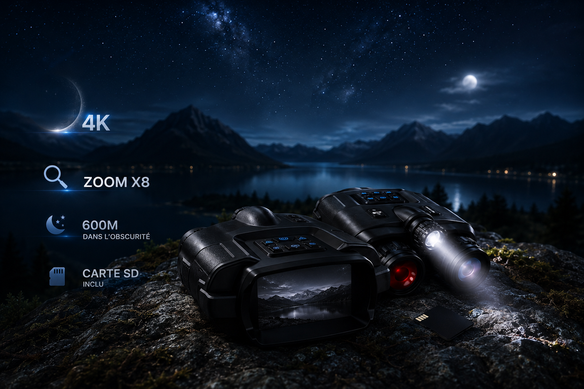 Jumelles de Vision Nocturne Infrarouges 4K
