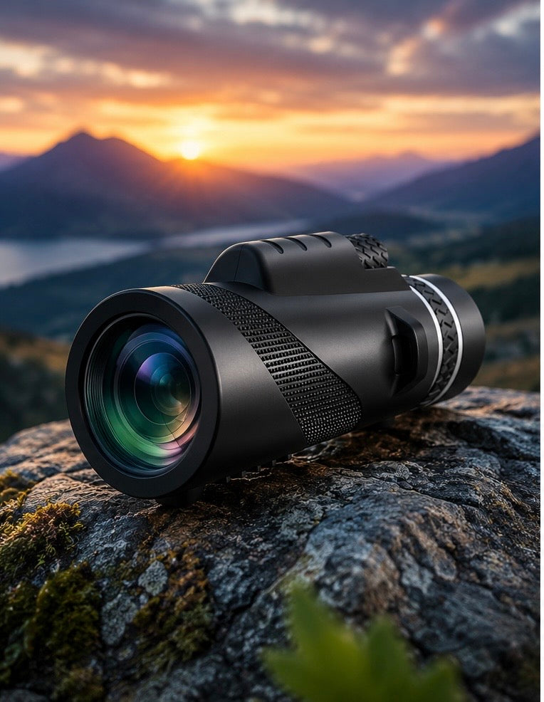 Télescope Monoculaire HD 80x100 – Longue Portée avec Trépied & Clip Smartphone